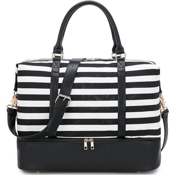 Womens Travel Weekender Bag Canvas Carry on Overnight Tote Luggage Duffel Bags - Picture 7 of 7